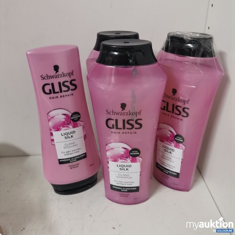 Artikel Nr. 790005: Schwarzkopf gliss liquid silk Ganzshampoo 4x250ml 