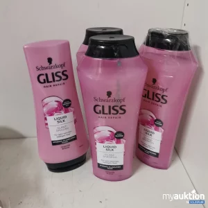 Auktion Schwarzkopf gliss liquid silk Ganzshampoo 4x250ml 