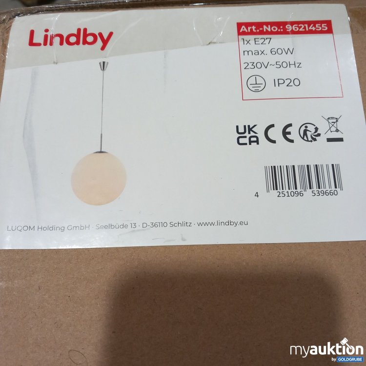 Artikel Nr. 516006: Lindbergh Lampe 9621455 E27 60W 