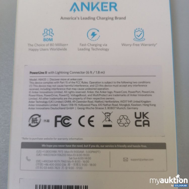 Artikel Nr. 757007: Anker PowerLine ll 1.8m