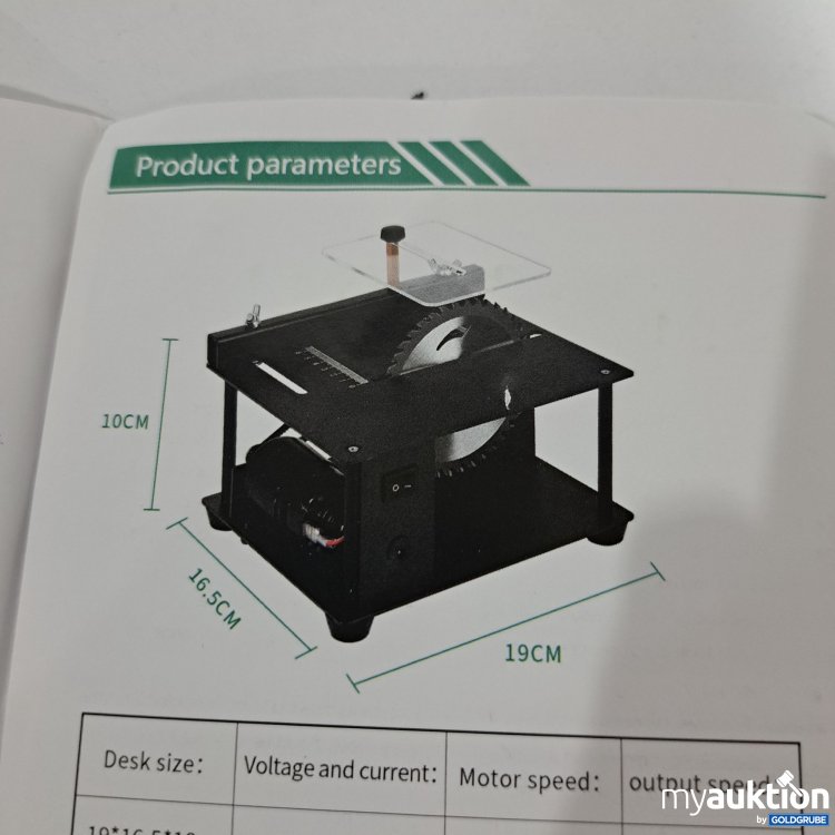 Artikel Nr. 792010: Tischkreissäge mini Desktop Säge Cutter 