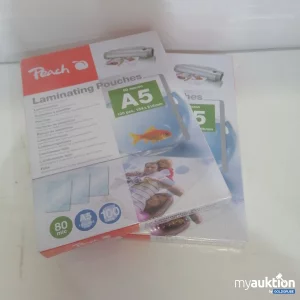 Auktion Peach Laminating Pouches A5 