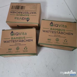 Auktion Bambus Wattestäbchen 3x200 Stk 