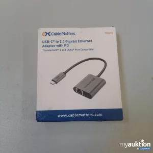 Artikel Nr. 757015: Cable Matters USB-C 2.5 Gigabit Ethernet Adapter with PD