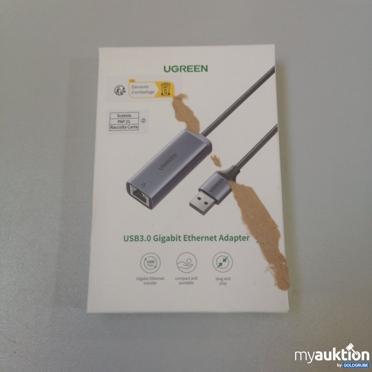 Artikel Nr. 757022: UGreen USB 3.0 Gigabit Ethernet Adapter 