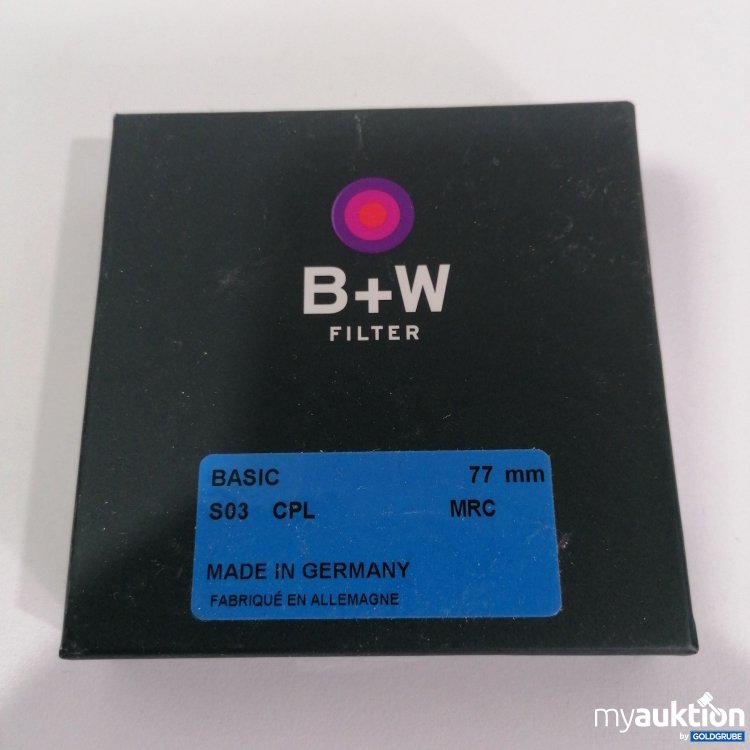 Artikel Nr. 777022: B+W Filter Basic 77mm S03 CPL 