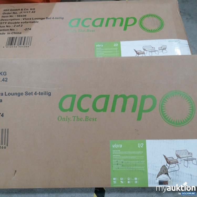 Artikel Nr. 793023: Acamp Vlora  Lounge Set  4 teilig 