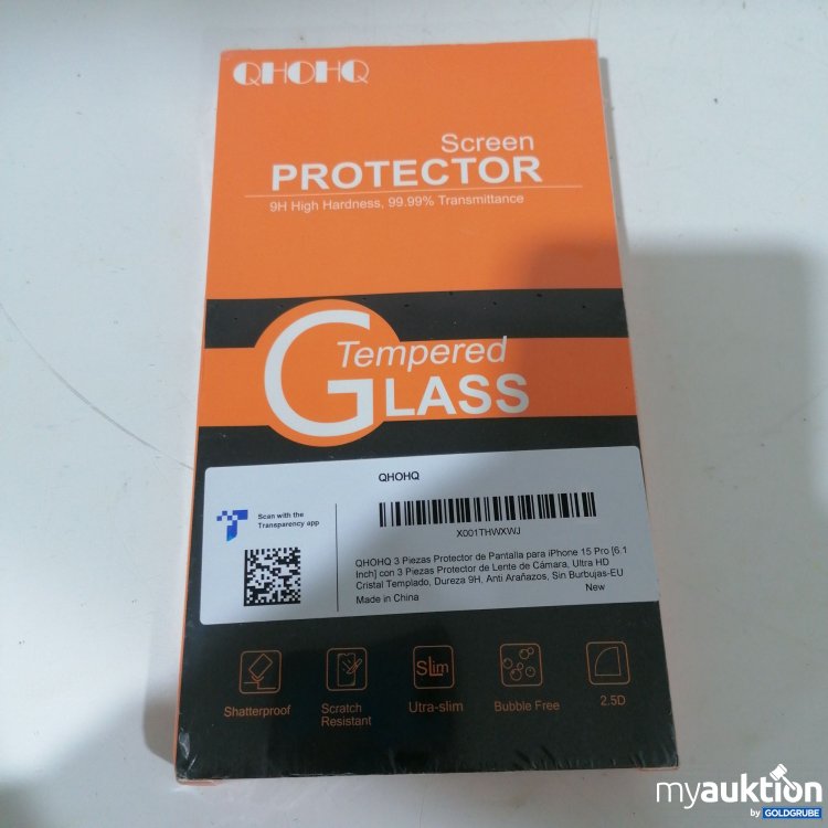 Artikel Nr. 384029: Qhihq Screen Protector für IPhone 15 Pro x3 