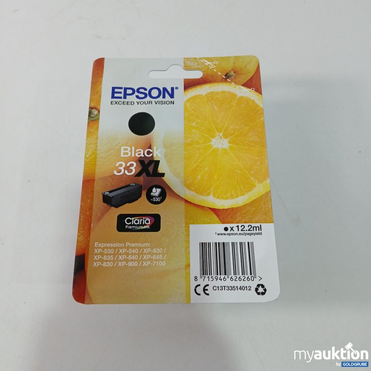 Artikel Nr. 803033: Epson Black 33XL Schwarz 12.2ml