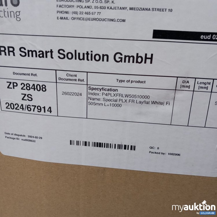 Artikel Nr. 516034: Euro ducting RR Smart Solution Deckenschlauch 505x10m