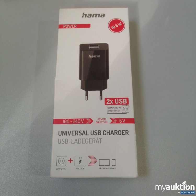 Artikel Nr. 757037: Hama Universal USB Charger 100-240V 