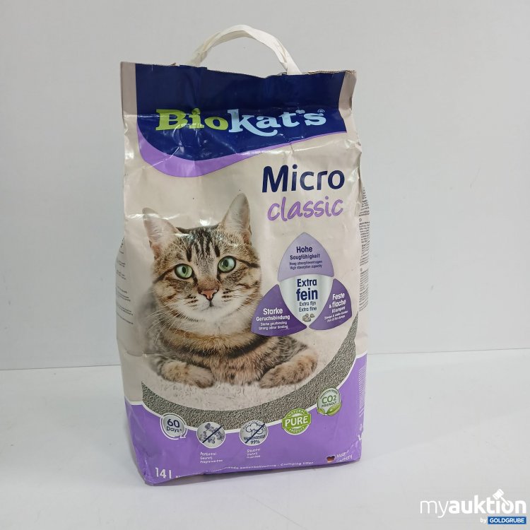 Artikel Nr. 805037: Bio Kats Micro Classic Katzenstreu 14L