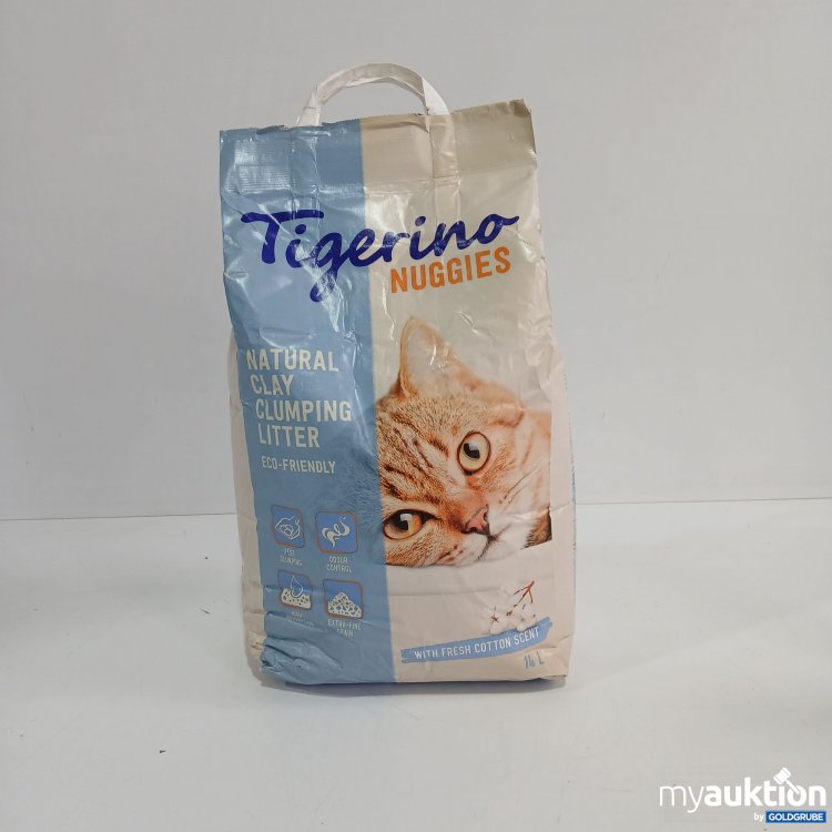 Artikel Nr. 805040: Tigerino Nuggies Natural Clay Clumping Litter eco Friendly 14L