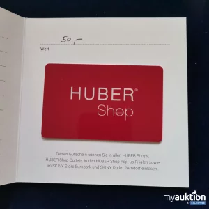 Auktion Huber Shop Gutschein Wert 50 Euro 