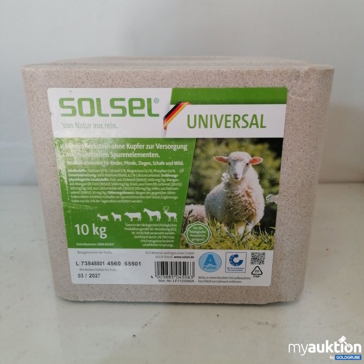 Artikel Nr. 745050: Solsel Universal Mineralleckstein 10kg