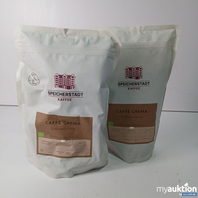 Artikel Nr. 800053: Speicherstadt Caffè Crema Ganze Bohne 2x500g