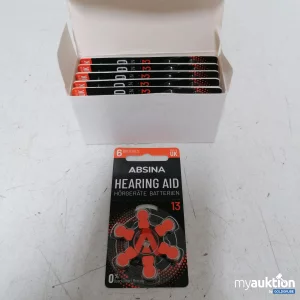 Auktion Absina Hearing Aid Hörgeräte Batterien 6stk 