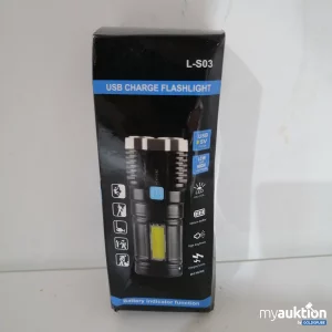 Auktion L-S03 USB Charge Taschenlampe schwarz