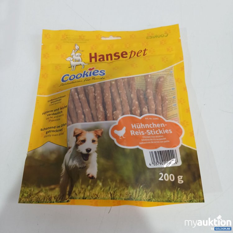 Artikel Nr. 805061: Hansapet Cookies Hühnchen Reis Stickies 200g