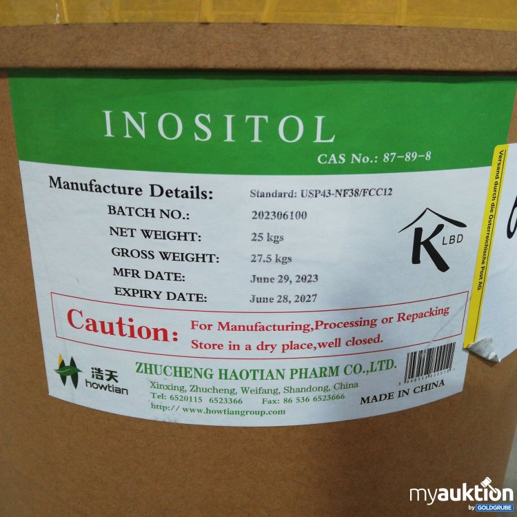 Artikel Nr. 714063: Inositol 25kg