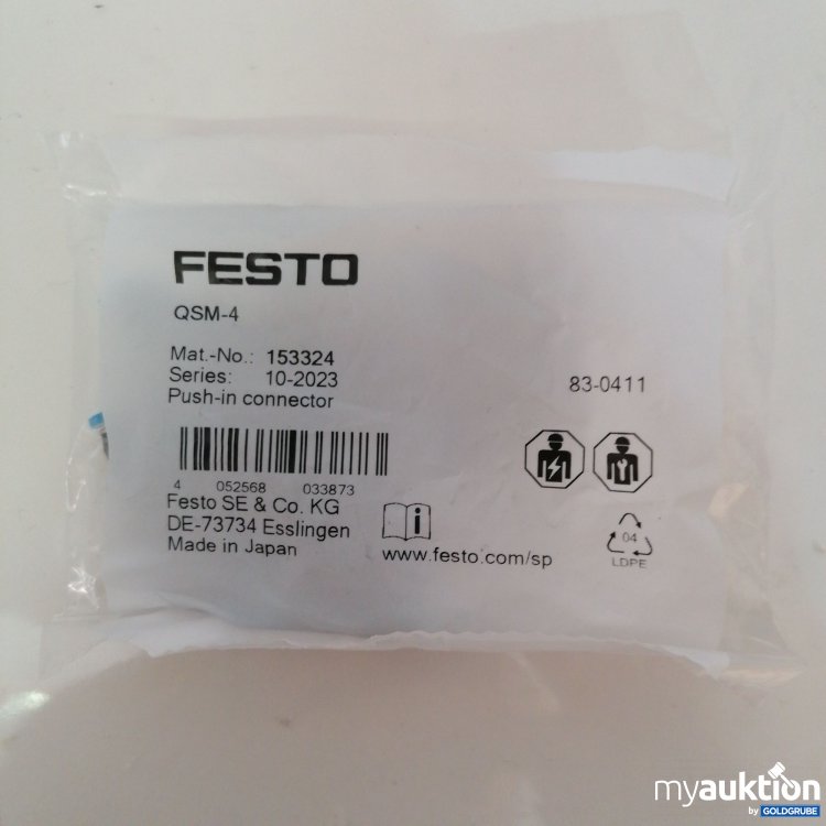 Artikel Nr. 745066: Festo Pusch in connector  10stk 