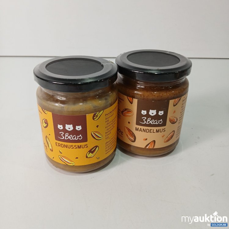 Artikel Nr. 800071: 3Bears Erdnussmus & Mandelmus 2x250g