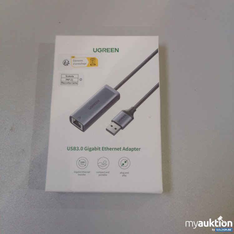 Artikel Nr. 757073: UGreen USB3.0 Gigabit Ethernet Adapter 