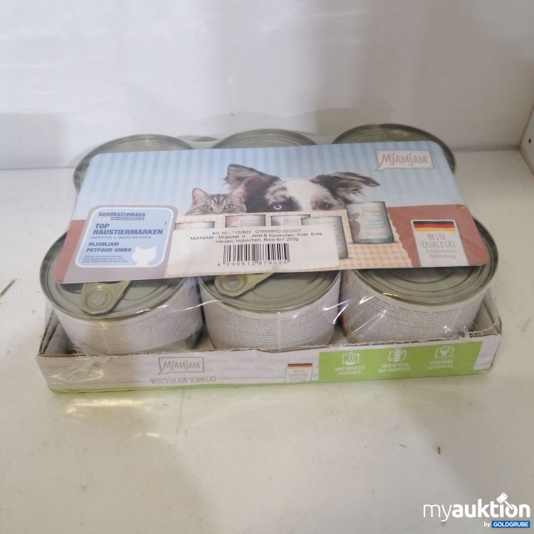 Artikel Nr. 767077: Mjamjam Mixpaket Hundefutter 6x200g 