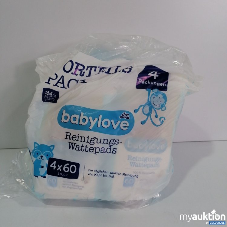 Artikel Nr. 780079: Babylove Reinigungs-Wattepads 4x60stk