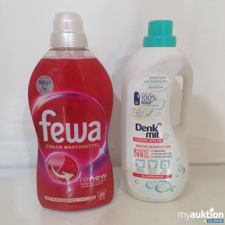 Artikel Nr. 750082: Fewa Color Waschmittel 1l und Denk Mit Hygiene-Spüler 1.5l