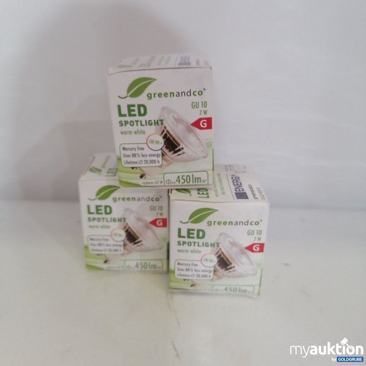 Artikel Nr. 749085: Green and Co LED Spotlight 3 Stück 