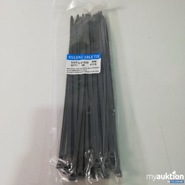 Artikel Nr. 386089: Nylon Cable Tie 5x250mm 38 Stück 