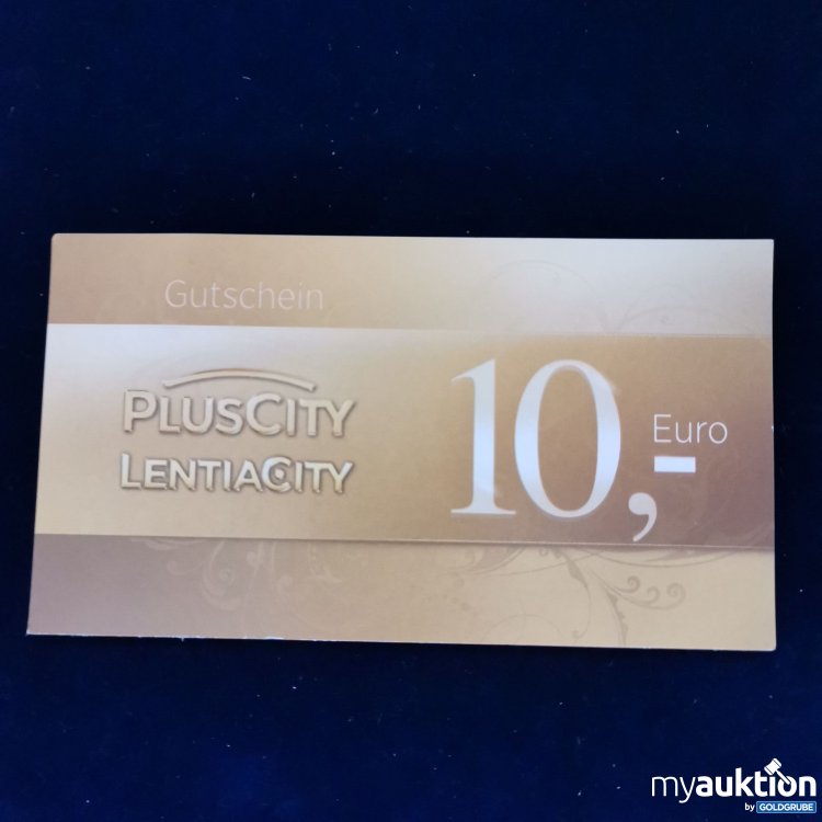 Artikel Nr. 784089: Pluscity Lentiacity  Gutschein Wert 10 Euro 