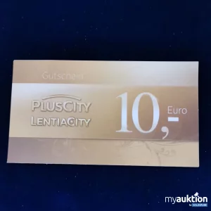 Auktion Pluscity Lentiacity  Gutschein Wert 10 Euro 