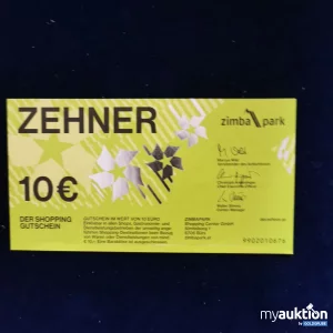 Auktion Zehner Gutschein Wert 10 Euro 