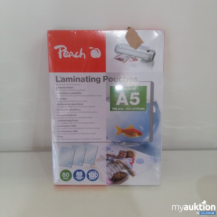 Artikel Nr. 751096: Peach Laminating Pouches A5