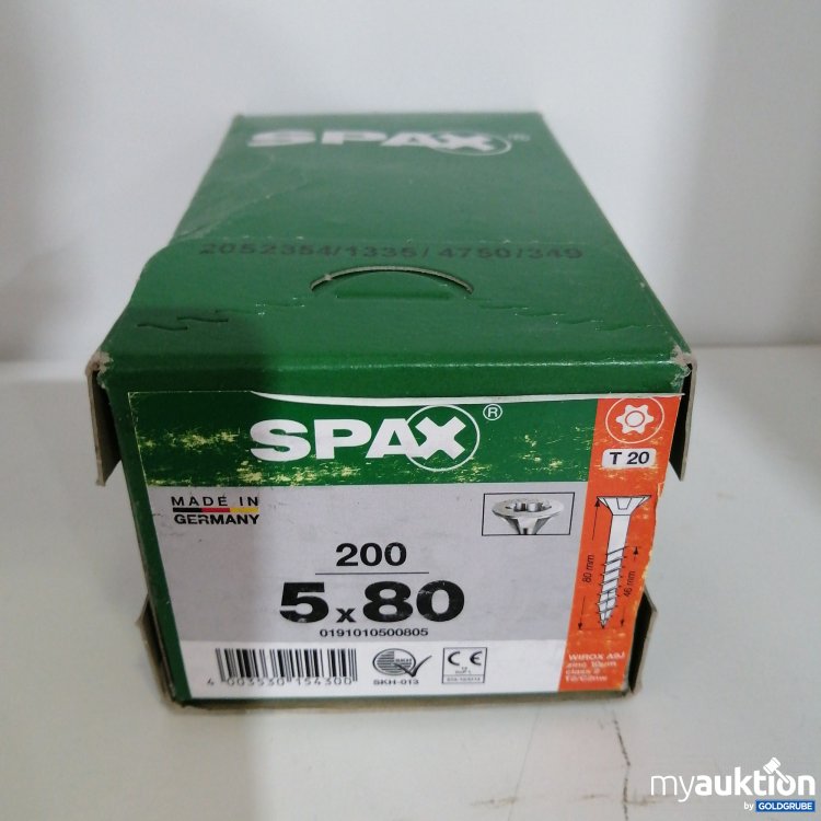 Artikel Nr. 679097: SPAX Schrauben 5x80 T20 