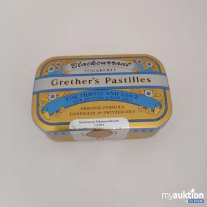 Auktion Grether's Pastilles Blackcurrant Zuckerfrei 110g