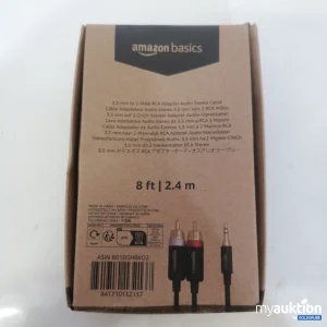 Artikel Nr. 759098: Amazonbasic 3.5mm auf 2 Cinch Stecker Adapter Audio Stereokabel 