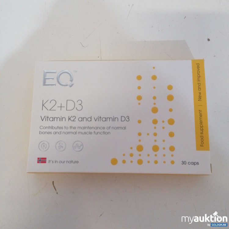 Artikel Nr. 701101: Eq K2+D3 Vitamin 30 caps 