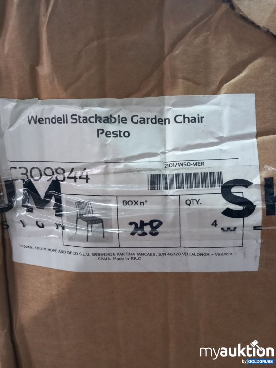 Artikel Nr. 781101: Sklum Wendell Garden Chair 4 Stück 