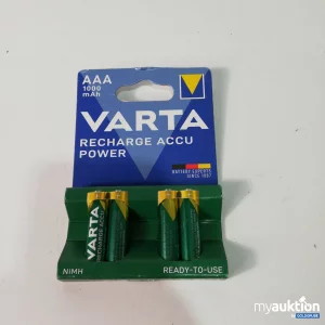 Auktion Varta Rechargeable Accu Power AAA 4 Stück 