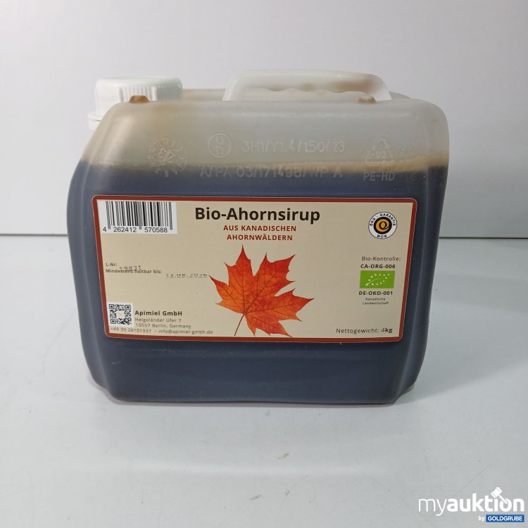 Artikel Nr. 800110: Bio Ahornsirup 4kg