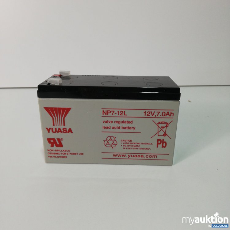 Artikel Nr. 783116: Yuasa NP7-12L Lead Acid Battery 12V 