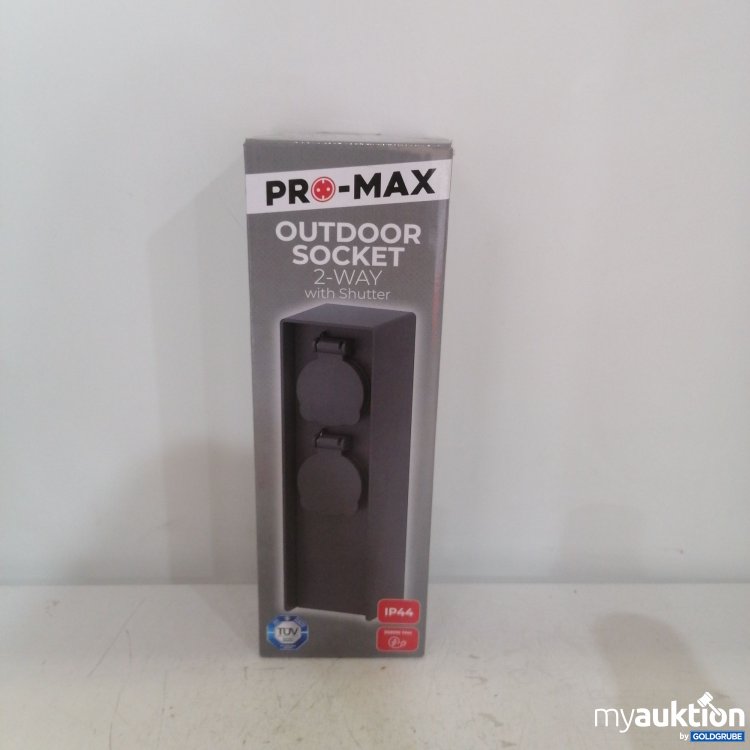 Artikel Nr. 426118: Pro-Max Outdoor Socket 2 Way IP44