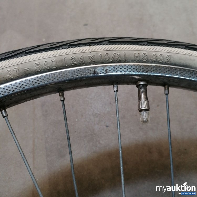 Artikel Nr. 731130: Fahrrad-Laufradsatz mit Reifen 37-540/24x13/8I GS-392