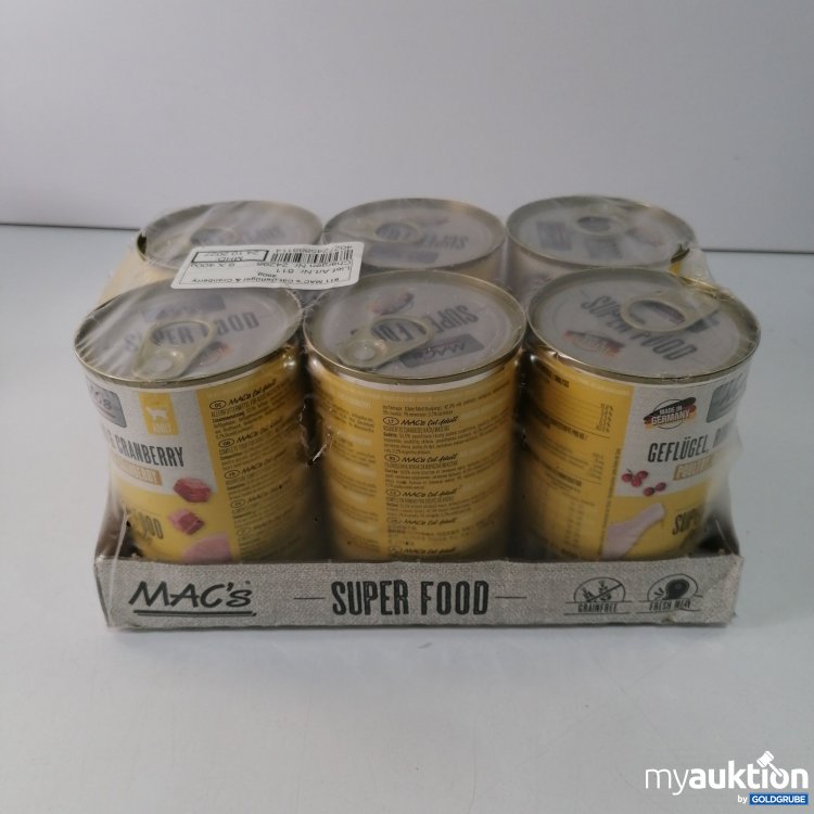 Artikel Nr. 793130: Mac's Super Food Katzenfutter 6x400g 