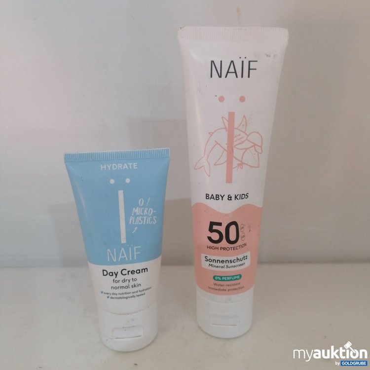 Artikel Nr. 750136: Naif Day Creme 50ml und Naif Baby&Kids Sonnenschutz 50 100ml