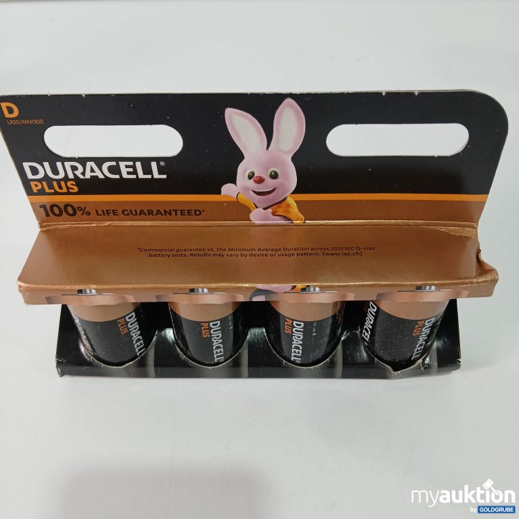 Artikel Nr. 800138: Duracell Plus D 4 Stück 