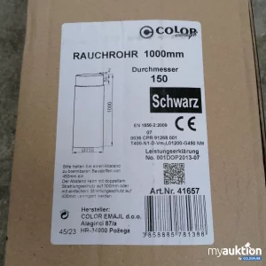 Auktion Color Schwarzes Rauchrohr 1000mm